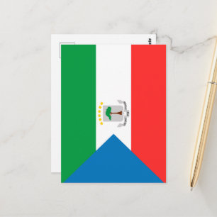 Carte Postale Drapeau de Guinée équatoriale