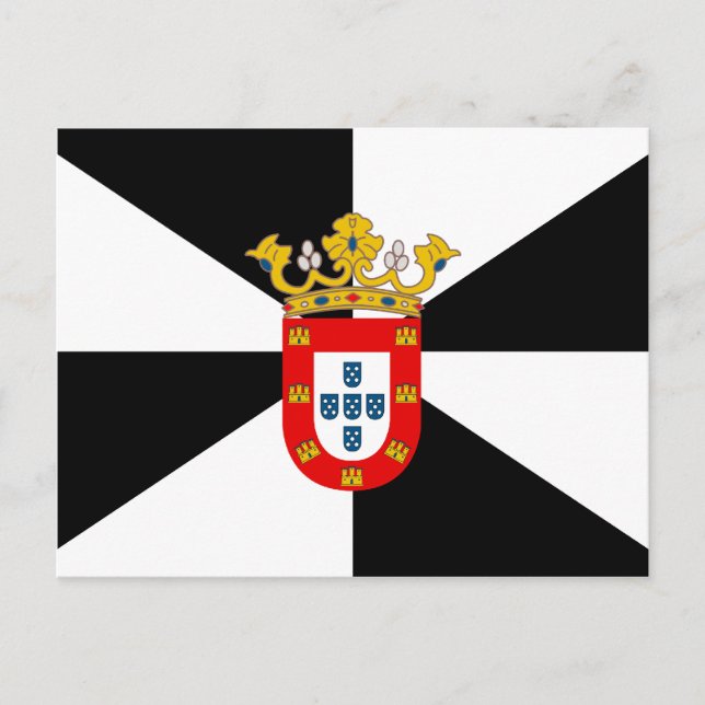 Carte Postale Drapeau de haute qualité Ceuta (Devant)