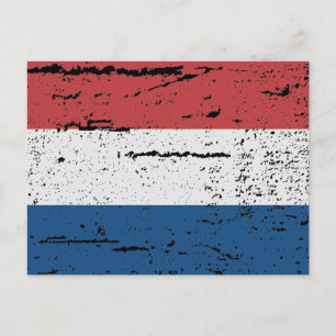 CARTE POSTALE DRAPEAU DE HOLLAND