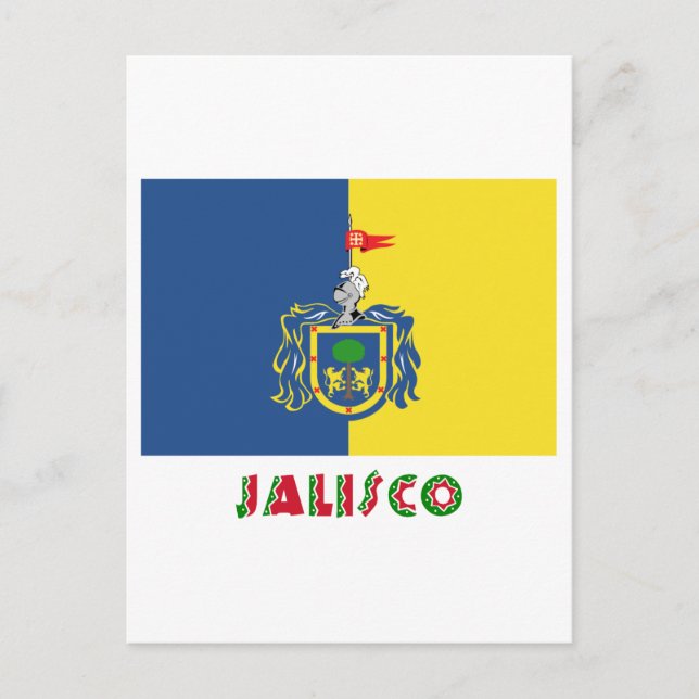Carte Postale Drapeau de Jalisco (Devant)