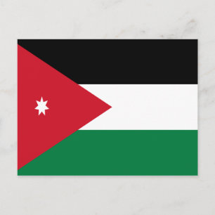 Carte Postale Drapeau de Jordanie