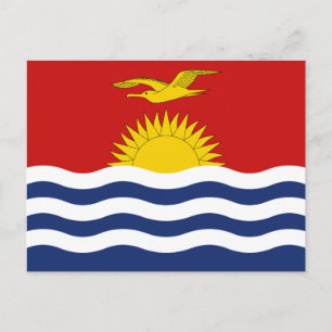 Carte Postale Drapeau de Kiribati