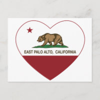 drapeau de la californie est palo alto coeur