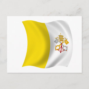 Carte Postale Drapeau de la Cité du Vatican