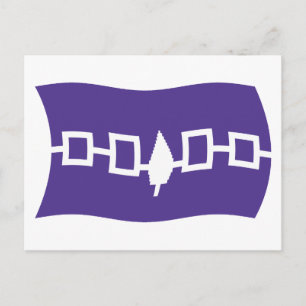 Carte postale Drapeau de la Confédération iroquois