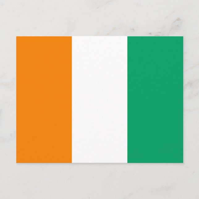 Carte Postale Drapeau de la Côte d'Ivoire (Devant)
