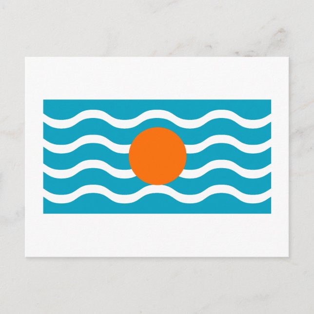 Carte Postale Drapeau de la Fédération des Antilles (Devant)