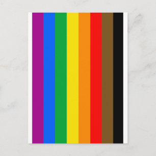 Carte Postale Drapeau de la fierté arc-en-ciel de Philly