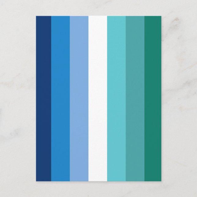 Carte Postale Drapeau de la fierté gay masculine (Devant)