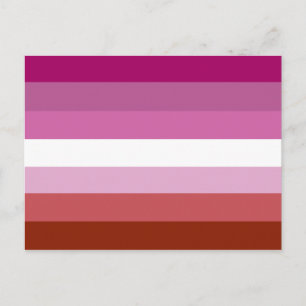 Carte Postale Drapeau de la fierté lesbienne