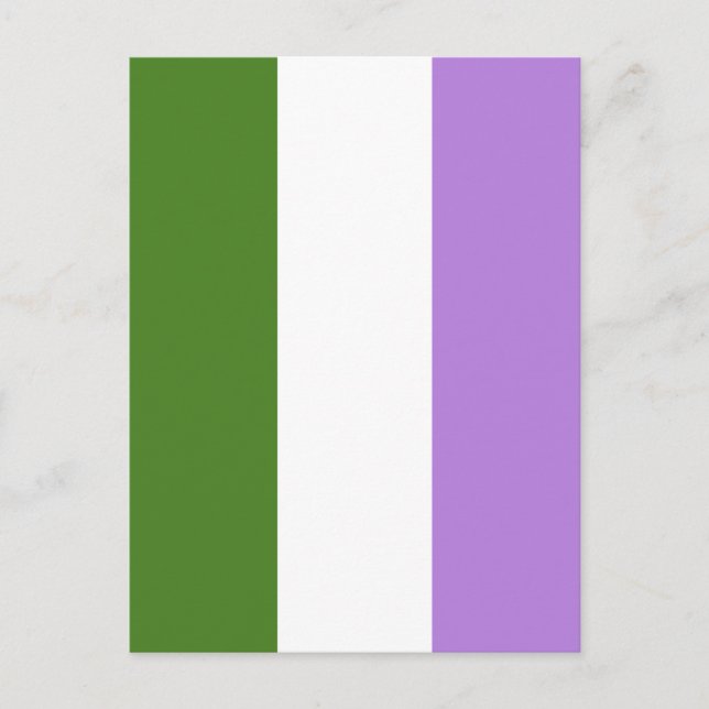 Carte Postale Drapeau de la fierté queer (Devant)
