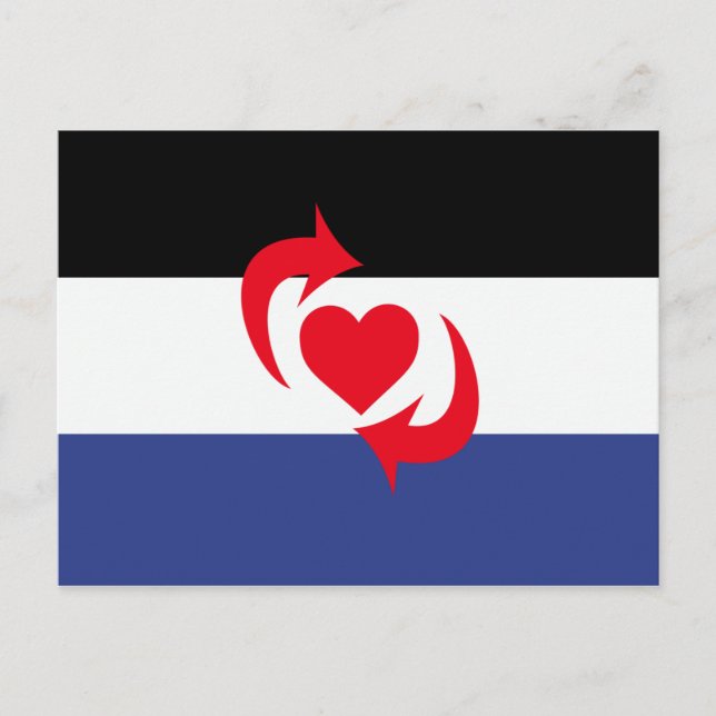 Carte Postale Drapeau de la fierté Switch (Devant)