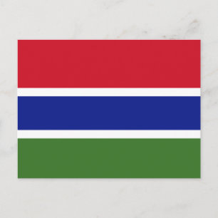 Carte Postale Drapeau de la Gambie