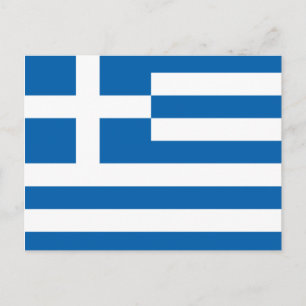 Carte Postale Drapeau de la Grèce