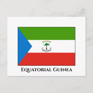 Carte Postale Drapeau de la Guinée équatoriale