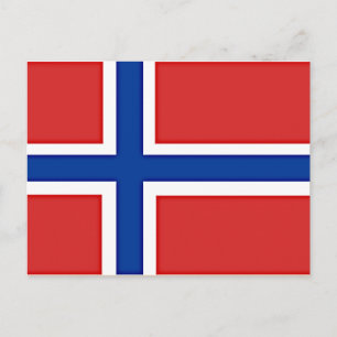 Carte Postale Drapeau de la Norvège
