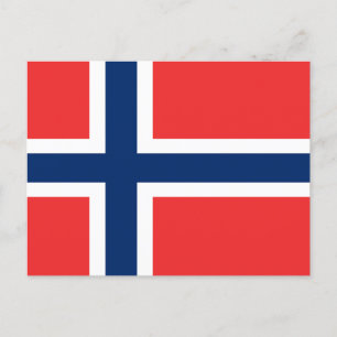 Carte Postale Drapeau de la Norvège