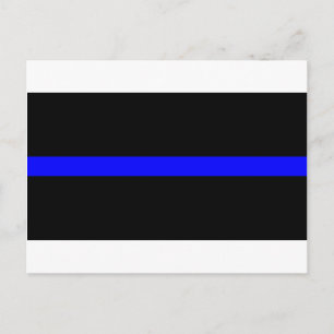 Carte Postale Drapeau de la police de Thin Blue Line