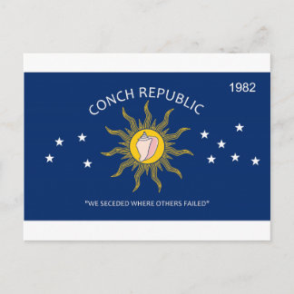 Carte Postale Drapeau de la République de conque