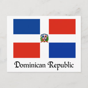 Carte Postale Drapeau de la République Dominicaine