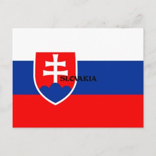 Carte Postale Drapeau de la Slovaquie