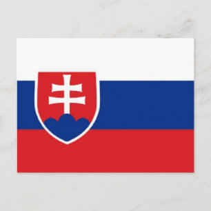 Carte Postale Drapeau de la Slovaquie