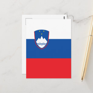 Carte Postale Drapeau de la Slovénie