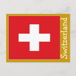 Carte Postale drapeau de la Suisse