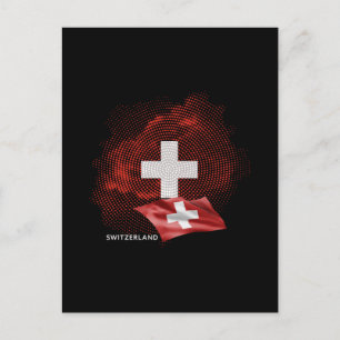 Carte Postale Drapeau de la Suisse
