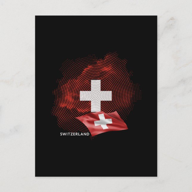 Carte Postale Drapeau de la Suisse (Devant)