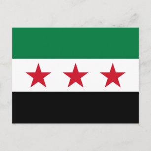 Carte Postale Drapeau de la Syrie