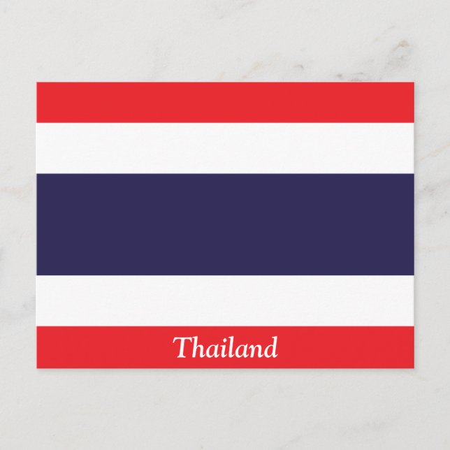 Carte Postale Drapeau de la Thaïlande (Devant)
