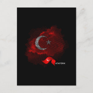 Carte Postale Drapeau de la Turquie