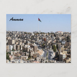 Carte Postale drapeau de la ville d'amman