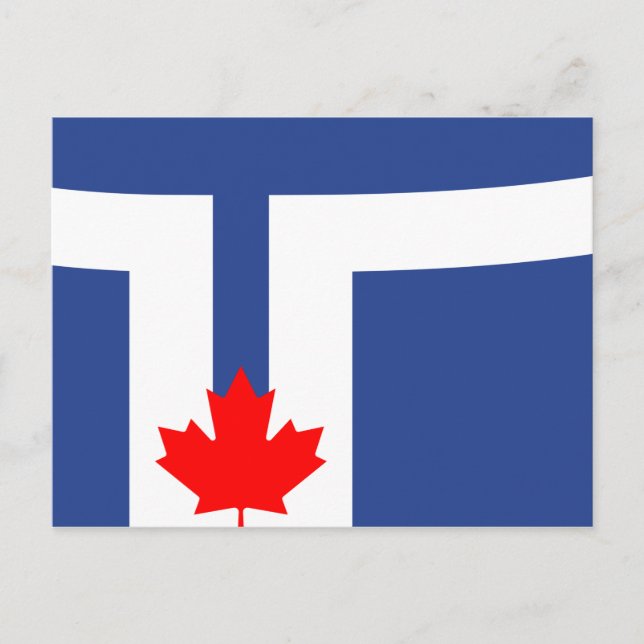 Carte Postale Drapeau de la ville de Toronto (Canada) (Devant)