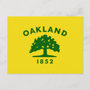 Carte Postale Drapeau de la ville d'Oakland (Californie)