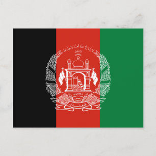 Carte Postale Drapeau de l'Afghanistan