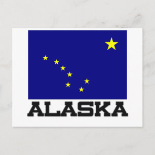 Carte Postale Drapeau de l'Alaska