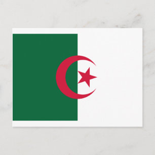 Carte Postale Drapeau de l'Algérie