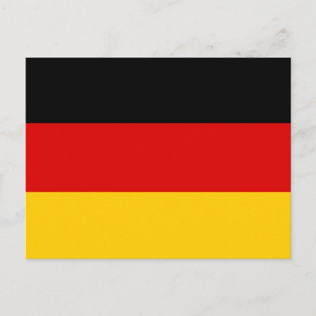 Carte Postale Drapeau de l'Allemagne (Devant)