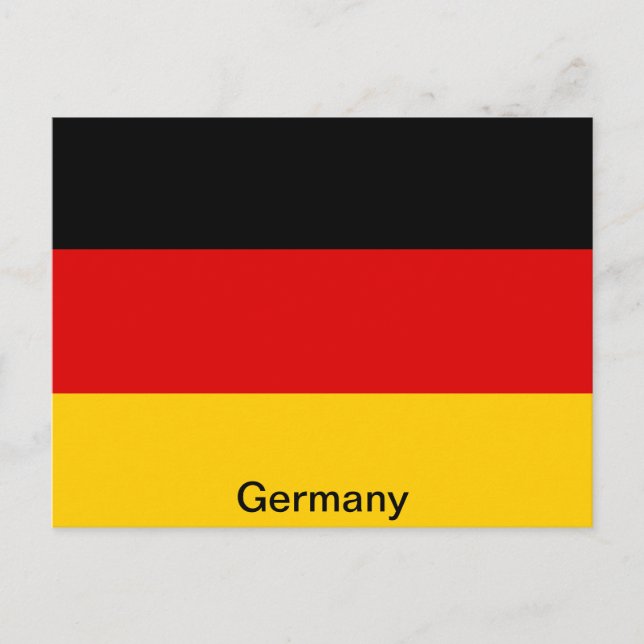 Carte Postale Drapeau de l'Allemagne (Devant)