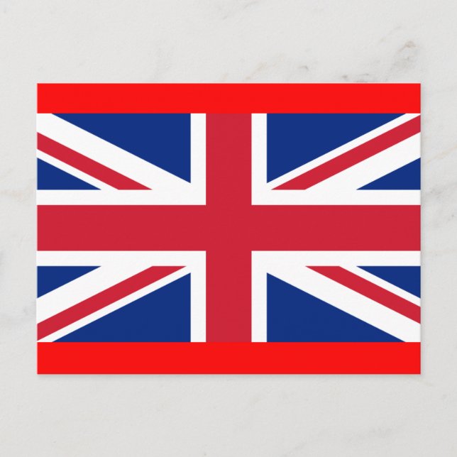 Carte Postale drapeau de l'angleterre (Devant)