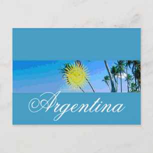 Carte Postale Drapeau de l'Argentine
