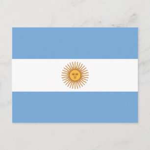 Carte Postale Drapeau de l'Argentine