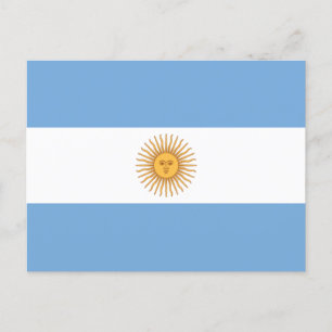 Carte Postale Drapeau de l'Argentine