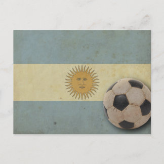 Carte Postale Drapeau de l'Argentine vintage