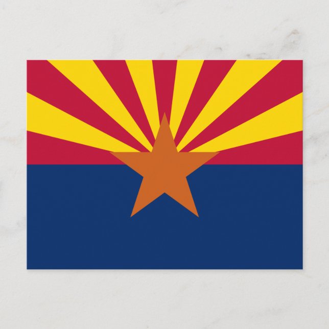 Carte Postale Drapeau de l'Arizona (Devant)