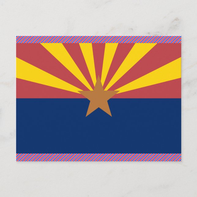 Carte Postale Drapeau de l'Arizona (Devant)