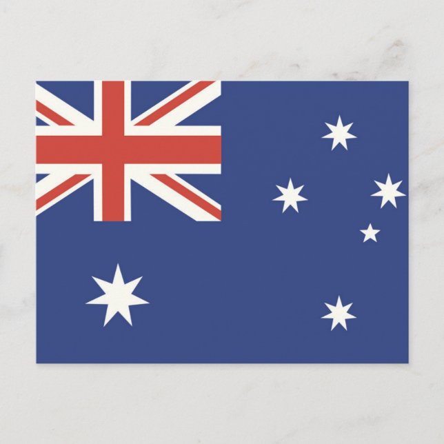 Carte Postale Drapeau de l'Australie (Devant)