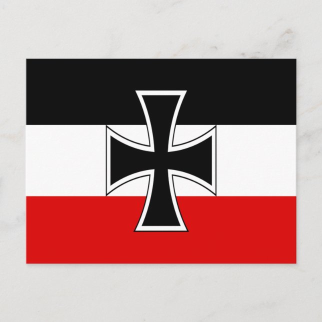 Carte Postale Drapeau de l'Empire allemand (Devant)